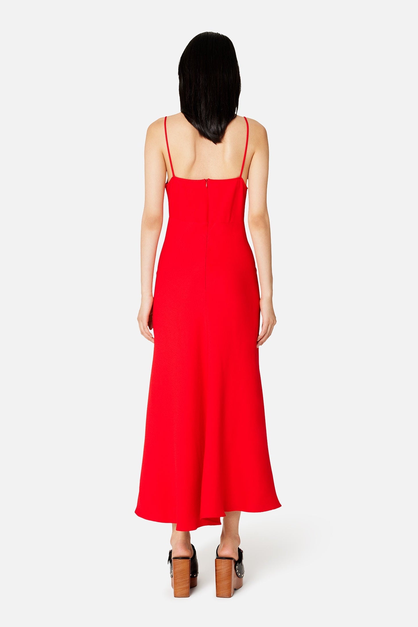 Robe longue à bretelles fines - Scarlet Red