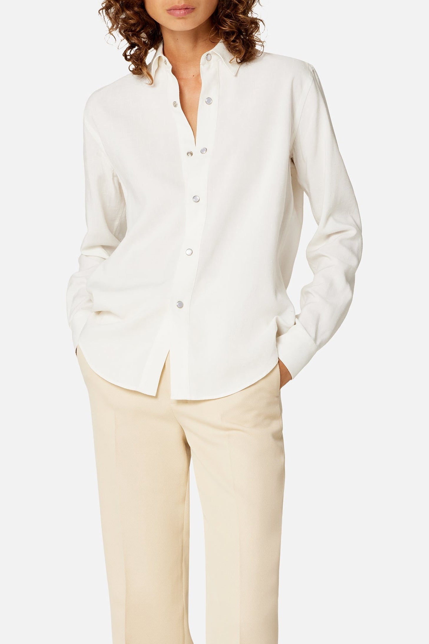Button-down shirt - Natural White