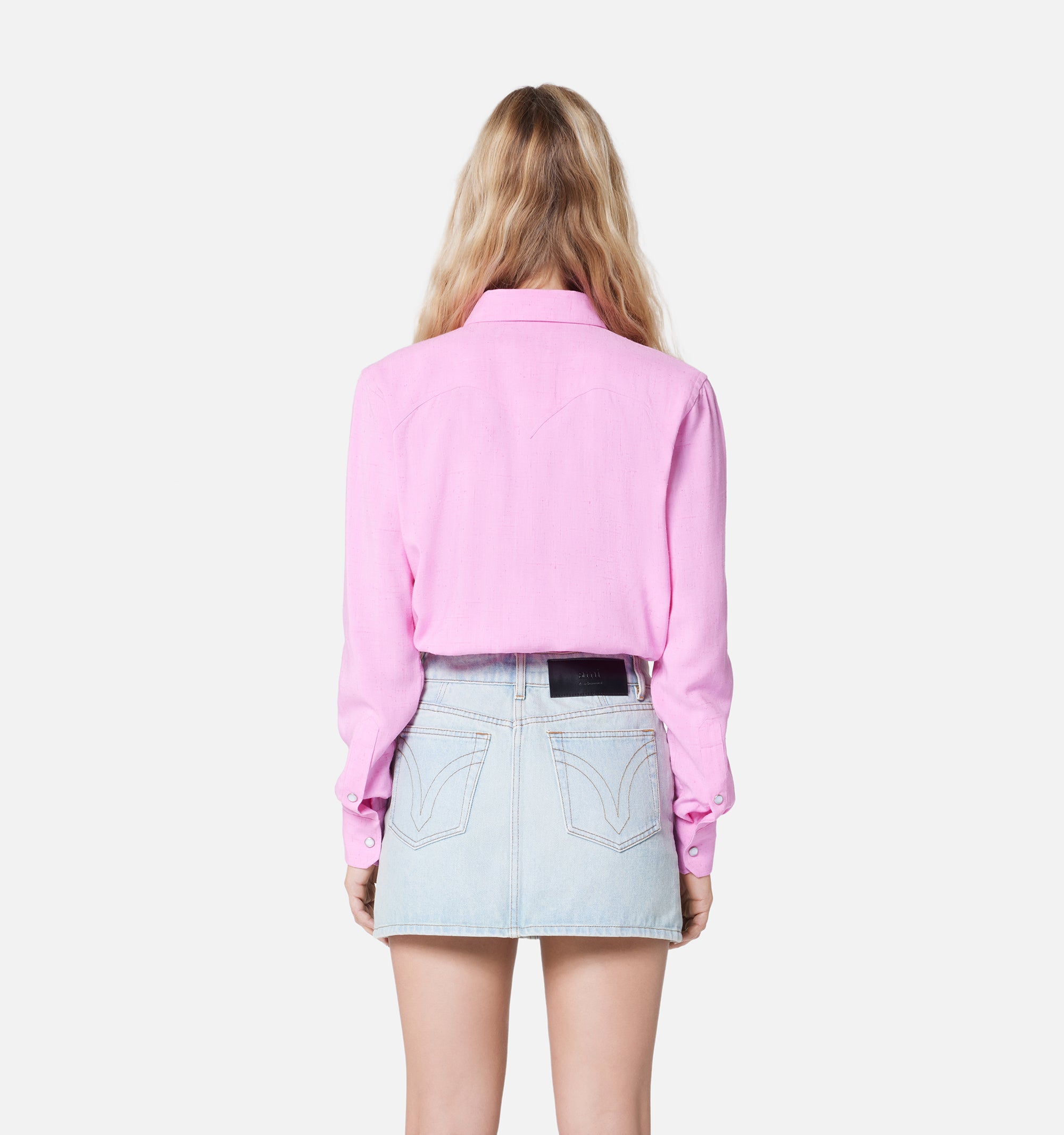 Button cuff shirt - Candy Pink