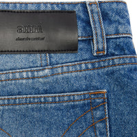 Short denim skirt - Used Blue