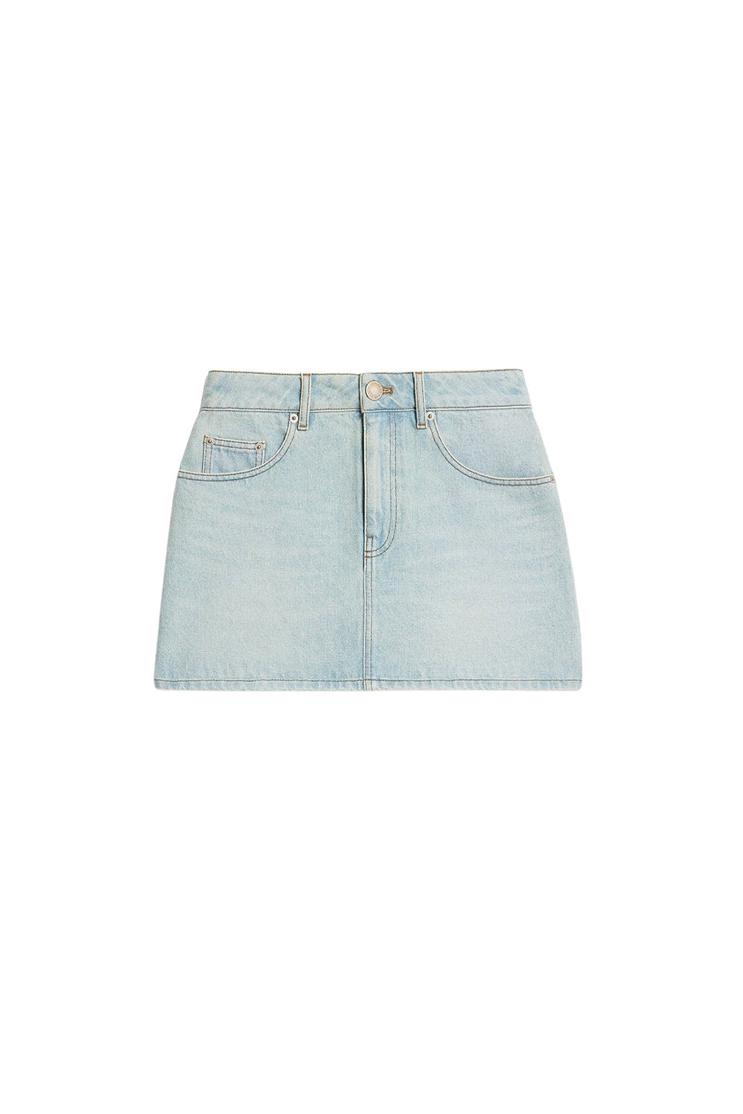 Jupe courte en denim - Bleached Blue