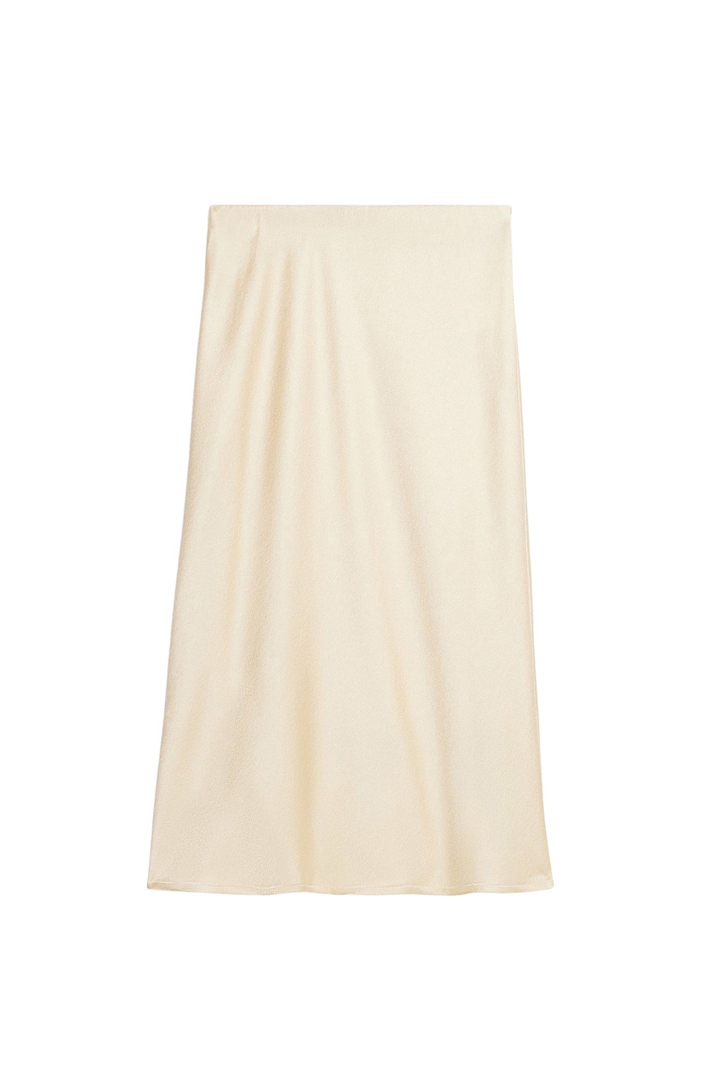 Jupe midi en soie mélangée - Vanilla