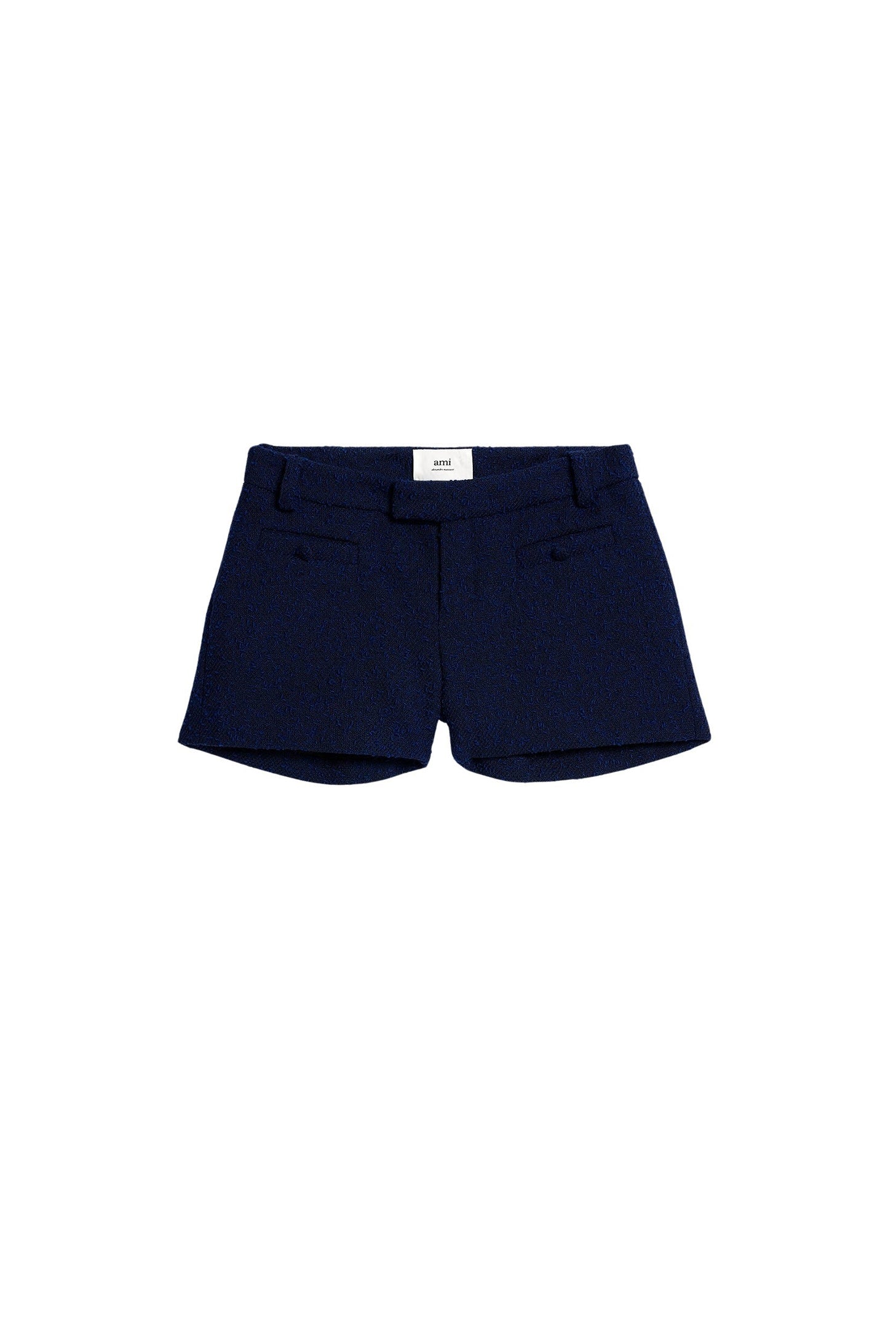 Short ajusté et texturé en laine - Nautic Blue