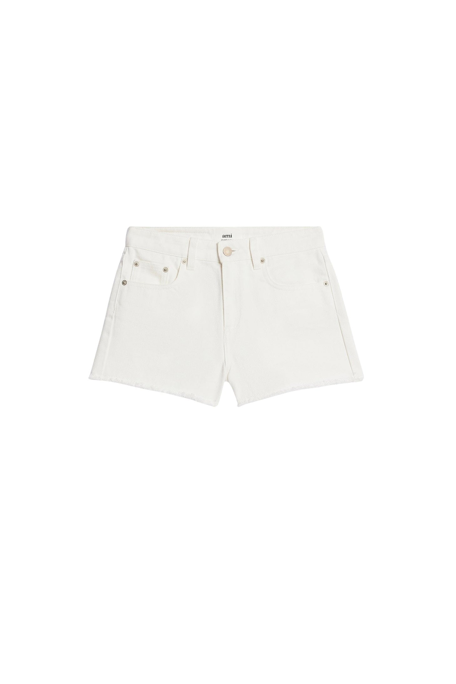 Pocket denim shorts - Natural White