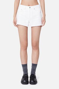Pocket denim shorts - Natural White