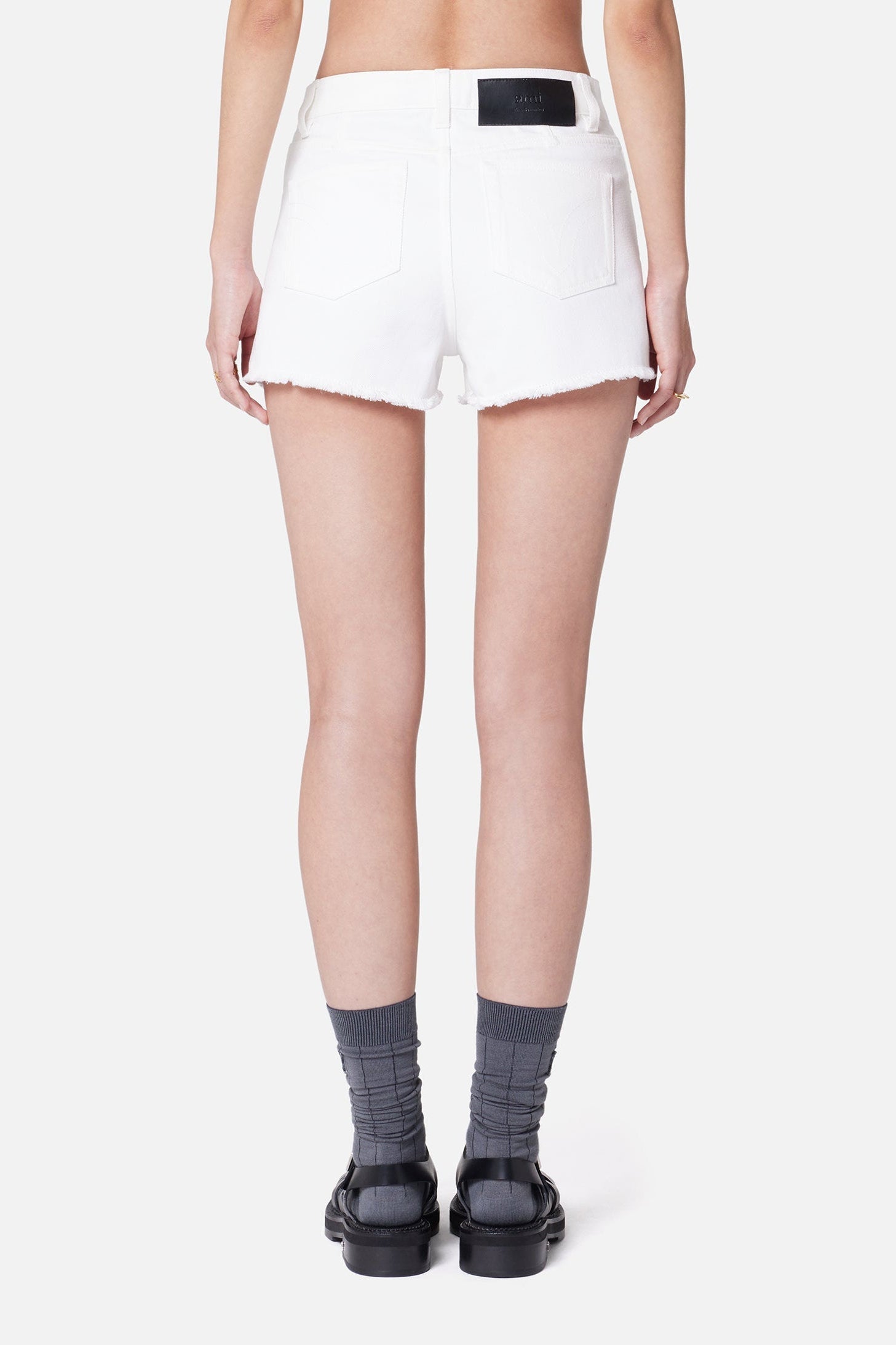 Short à poches en denim - Natural White