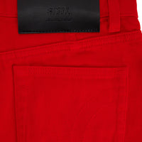 Short à poches en denim - Scarlet Red