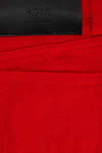 Short à poches en denim - Scarlet Red
