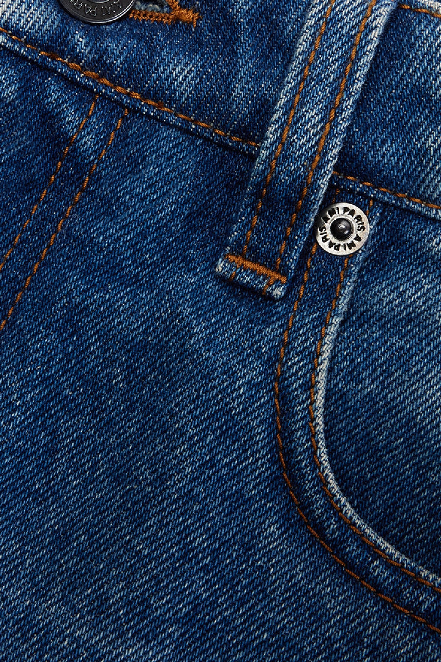 Short effiloché en denim - Used Blue