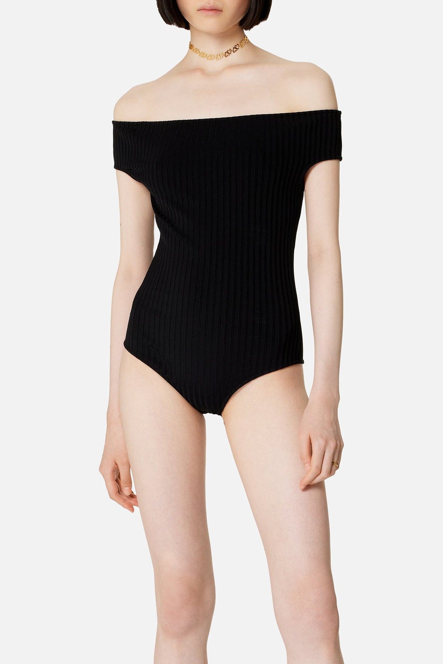Body à épaules dénudées - Black