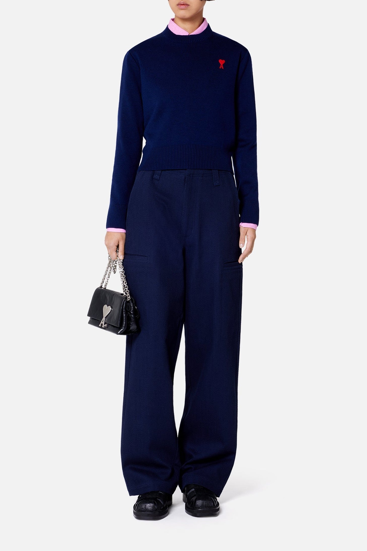 Pantalon cargo large - Nautic Blue