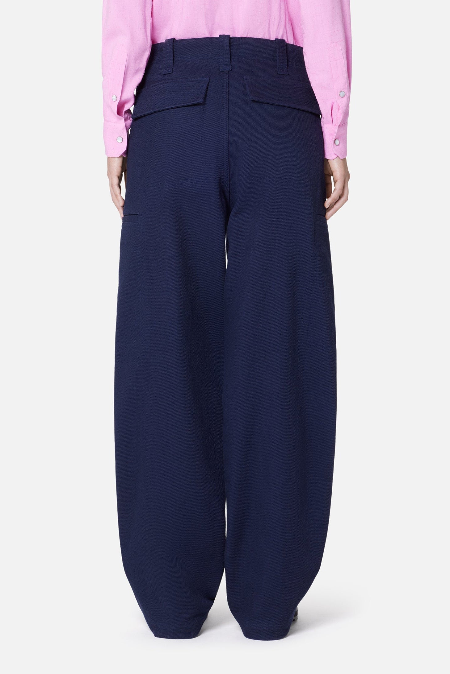 Pantalon cargo large - Nautic Blue