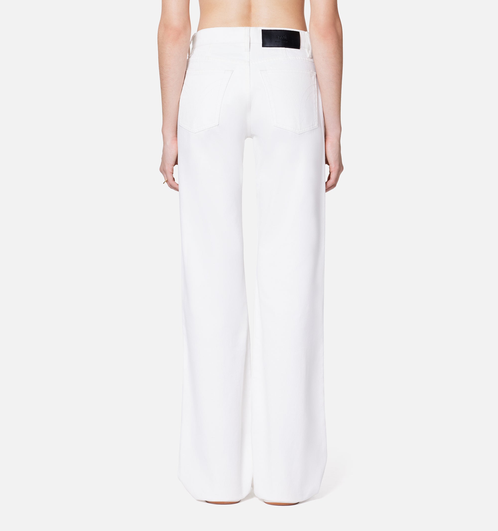 Pantalon boyfriend en denim - Natural White