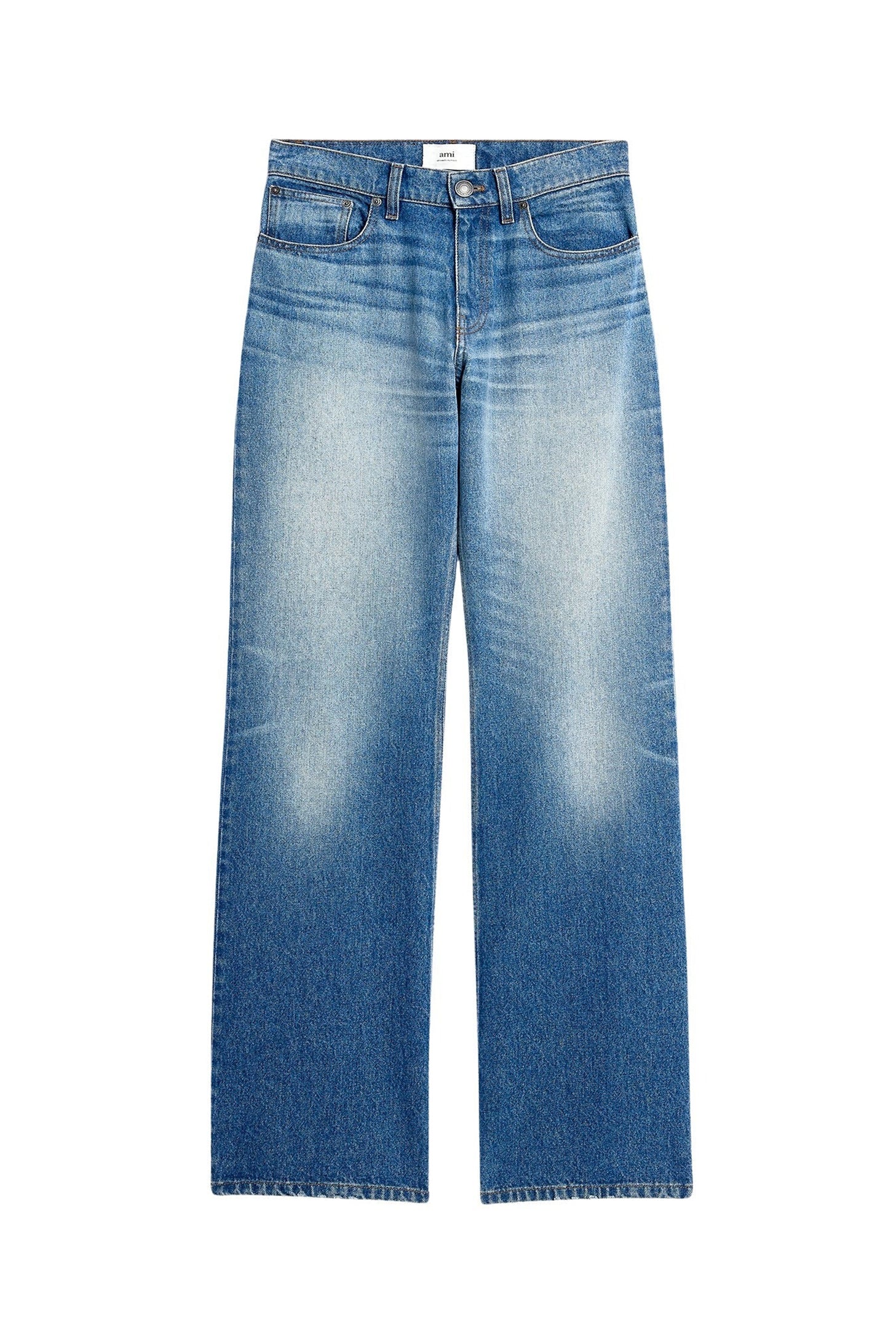 Pantalon boyfriend en denim - Used Blue