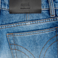 Pantalon boyfriend en denim - Used Blue