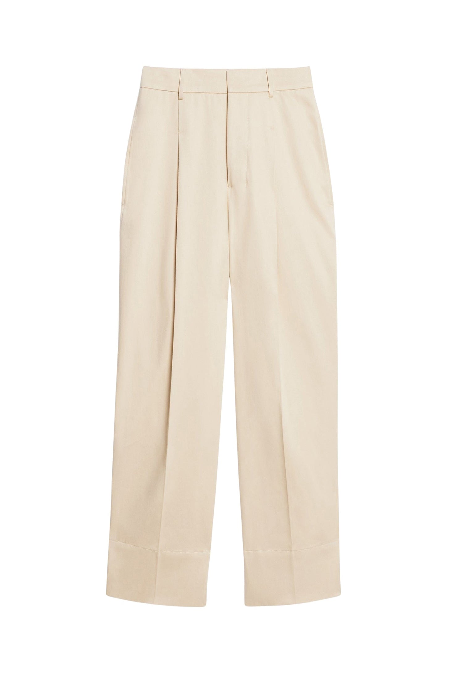 Pantalon coupe carotte large - Vanilla