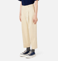 Pantalon coupe carotte large - Vanilla