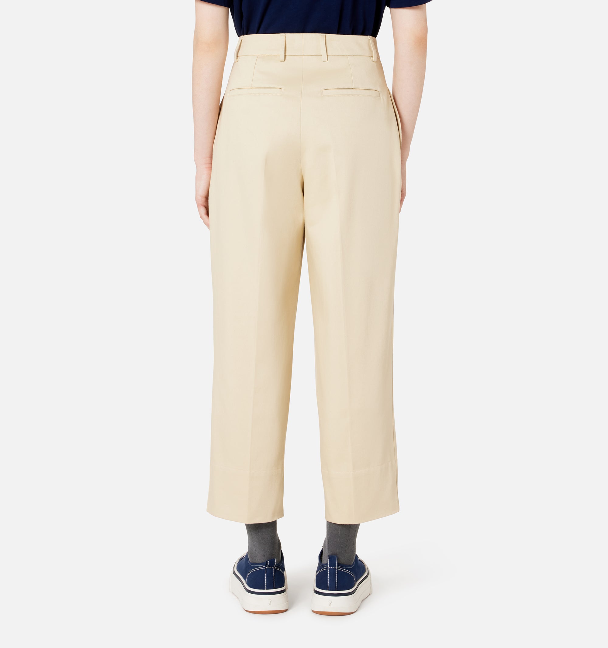 Pantalon coupe carotte large - Vanilla