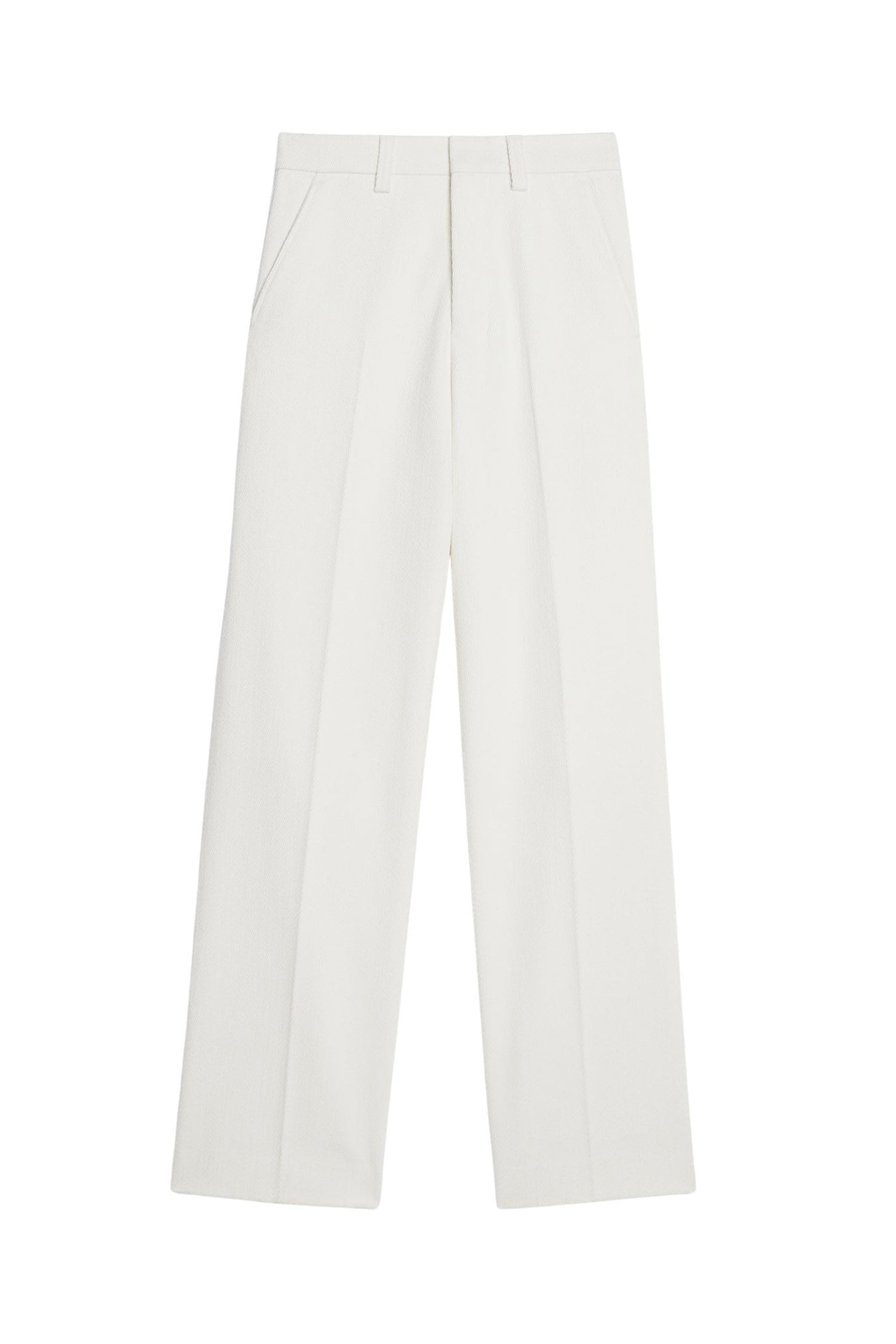 Pantalon droit à pinces - Natural White
