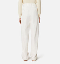 Pantalon droit à pinces - Natural White