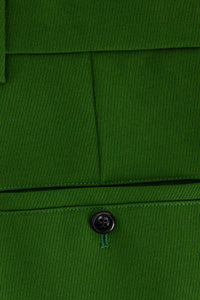 Pantalon large en laine - Evergreen