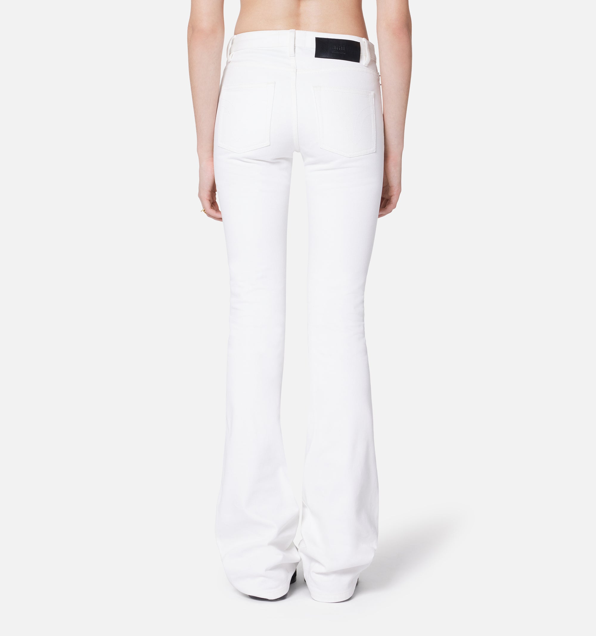 Pantalon bootcut en denim - Natural White