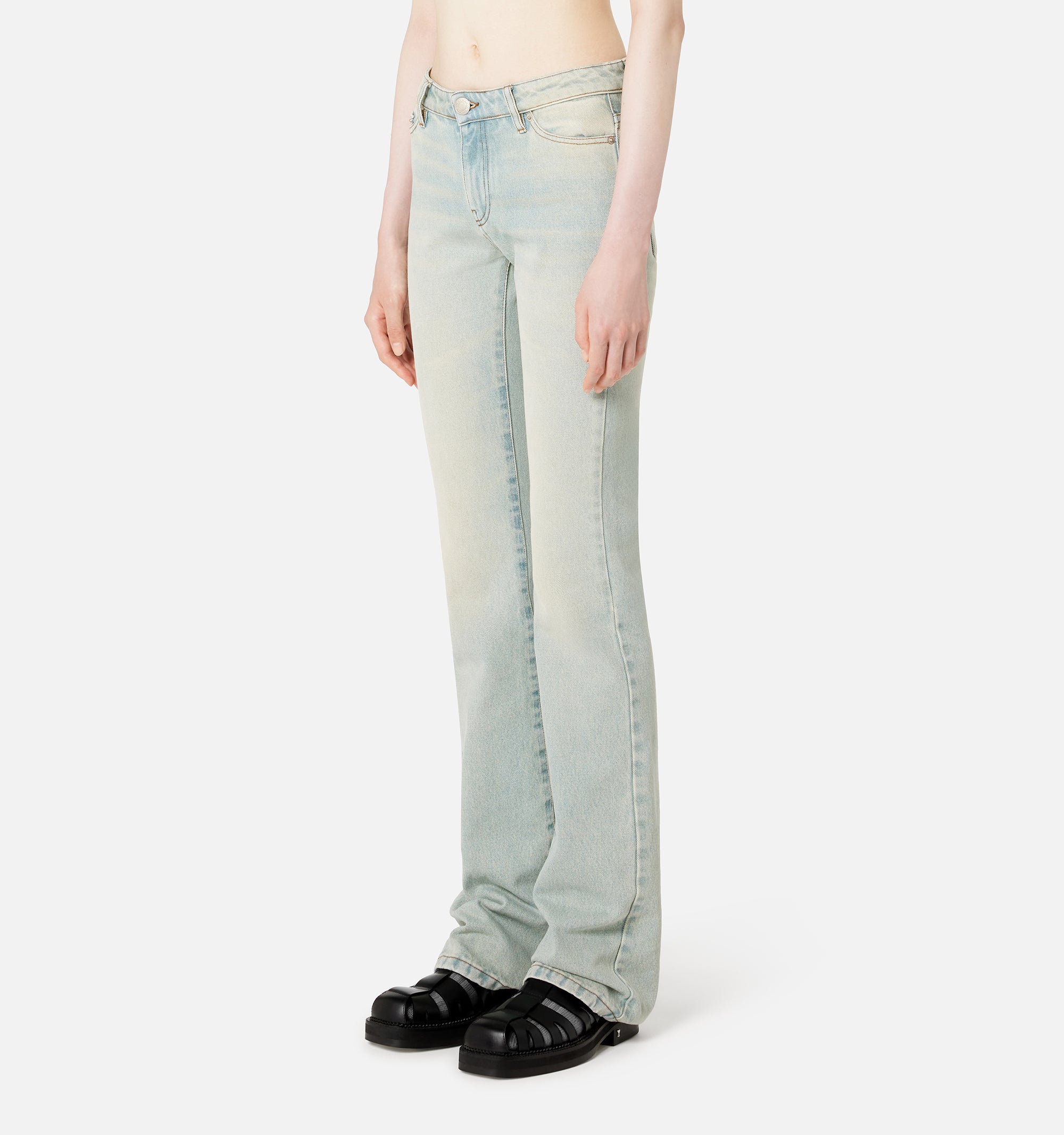Pantalon bootcut en denim - Bleached Blue