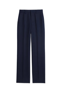 Pantalon droit en laine - Nautic Blue