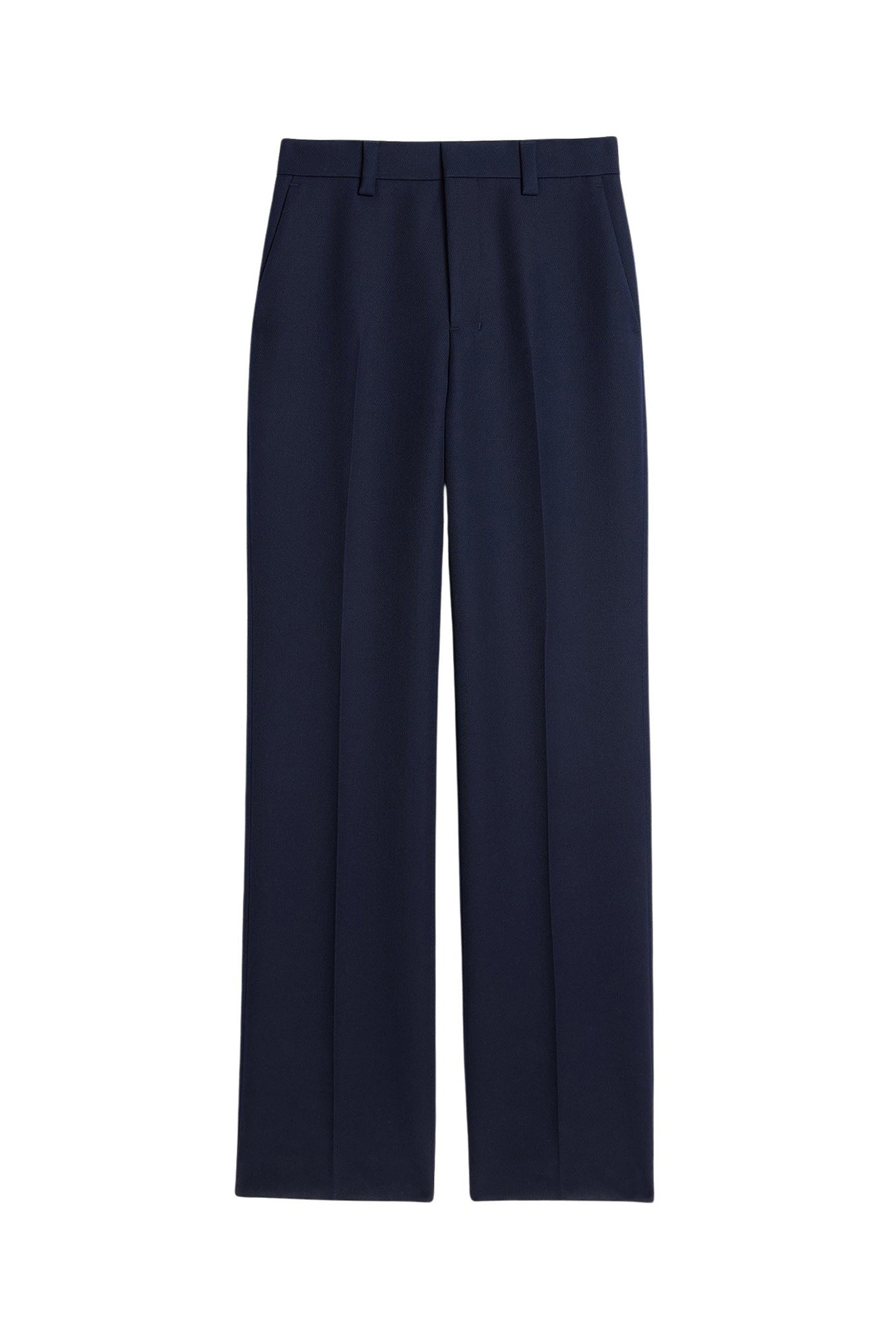 Pantalon droit en laine - Nautic Blue