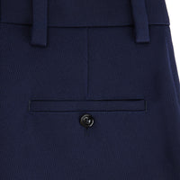 Pantalon droit en laine - Nautic Blue