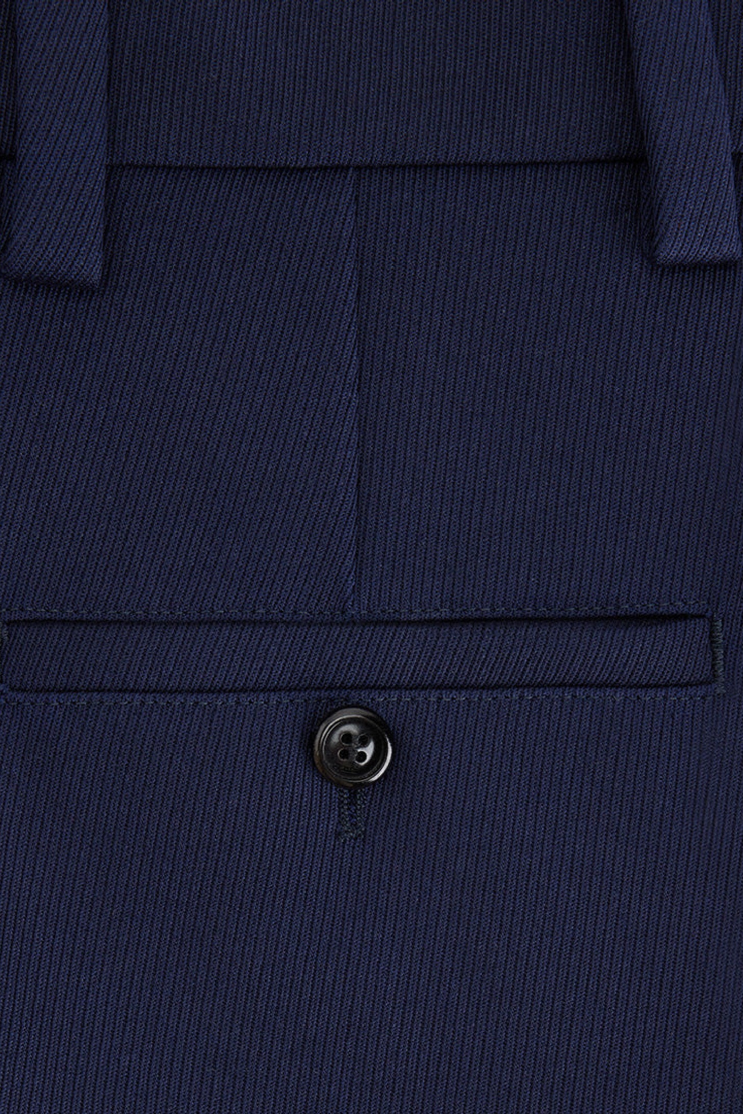 Pantalon droit en laine - Nautic Blue