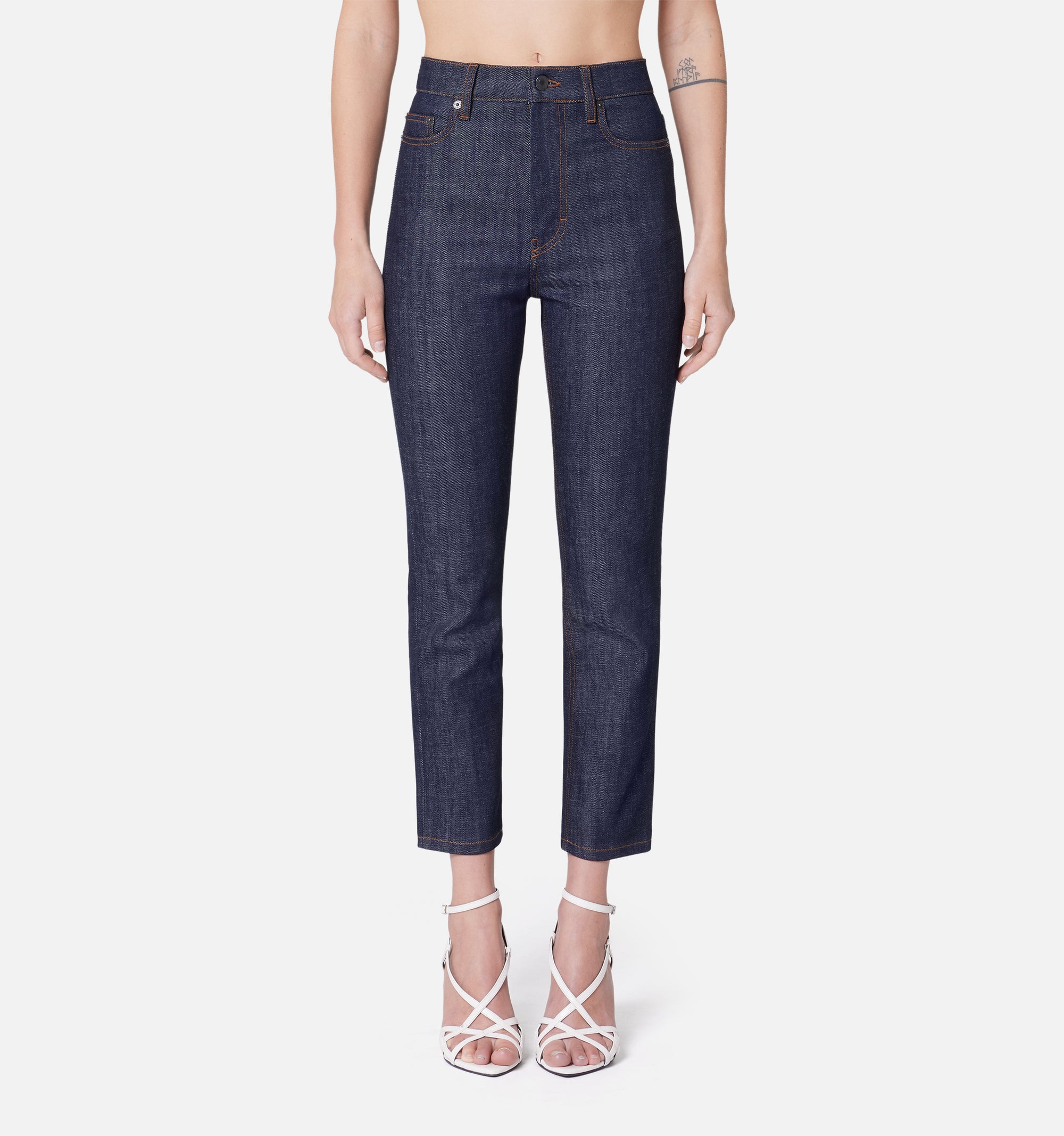 Pantalon slim en denim - Indigo