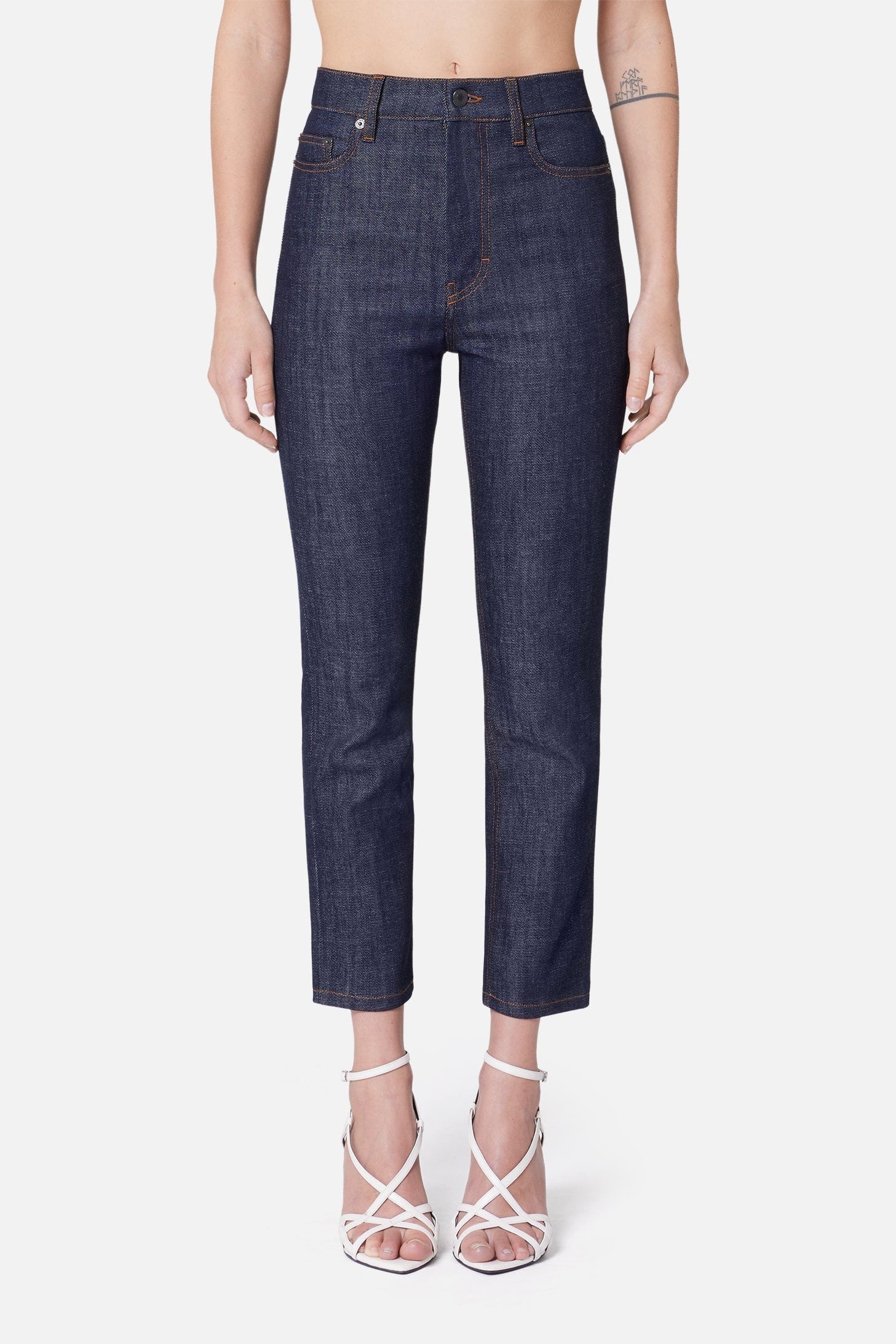 Pantalon slim en denim - Indigo