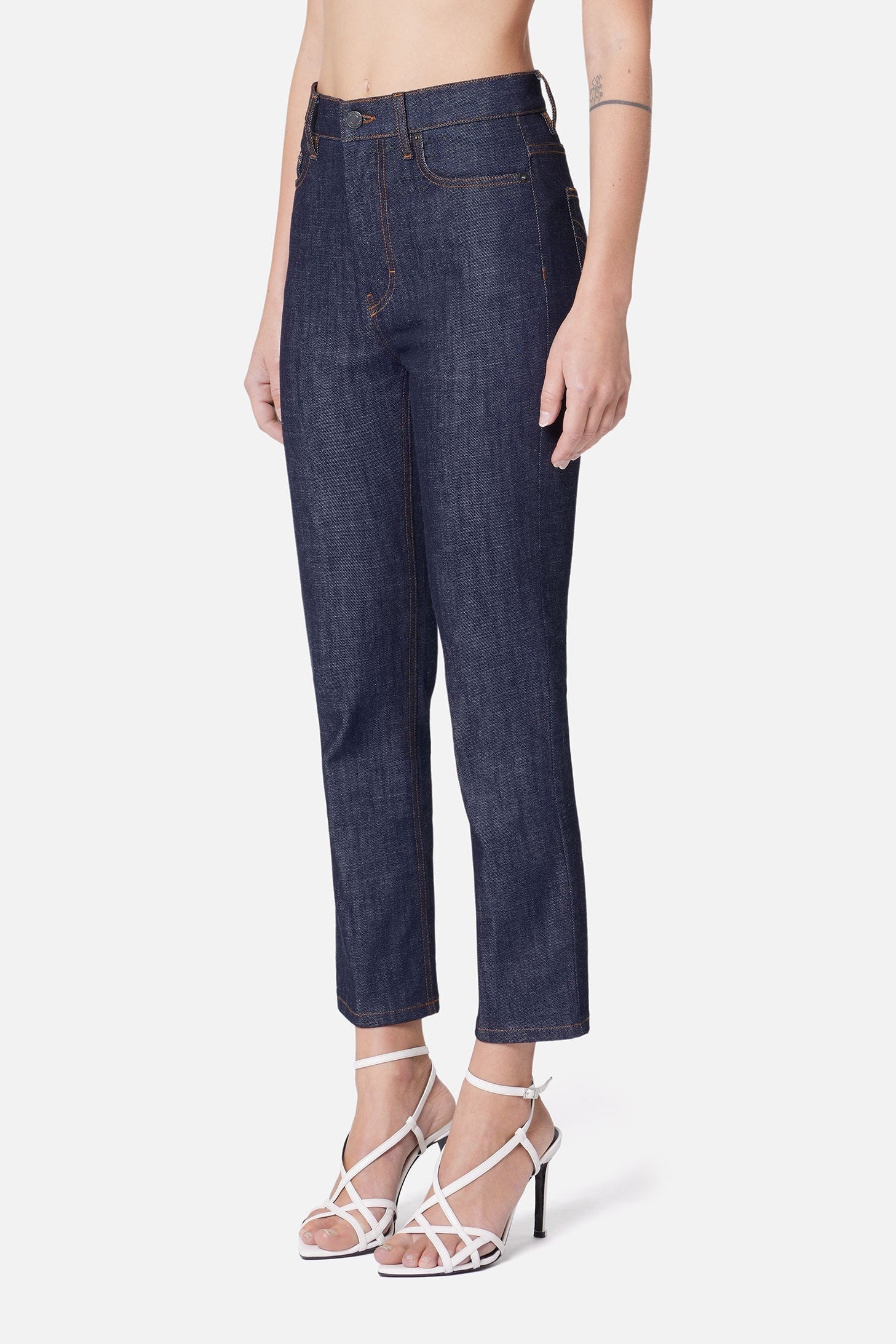Pantalon slim en denim - Indigo