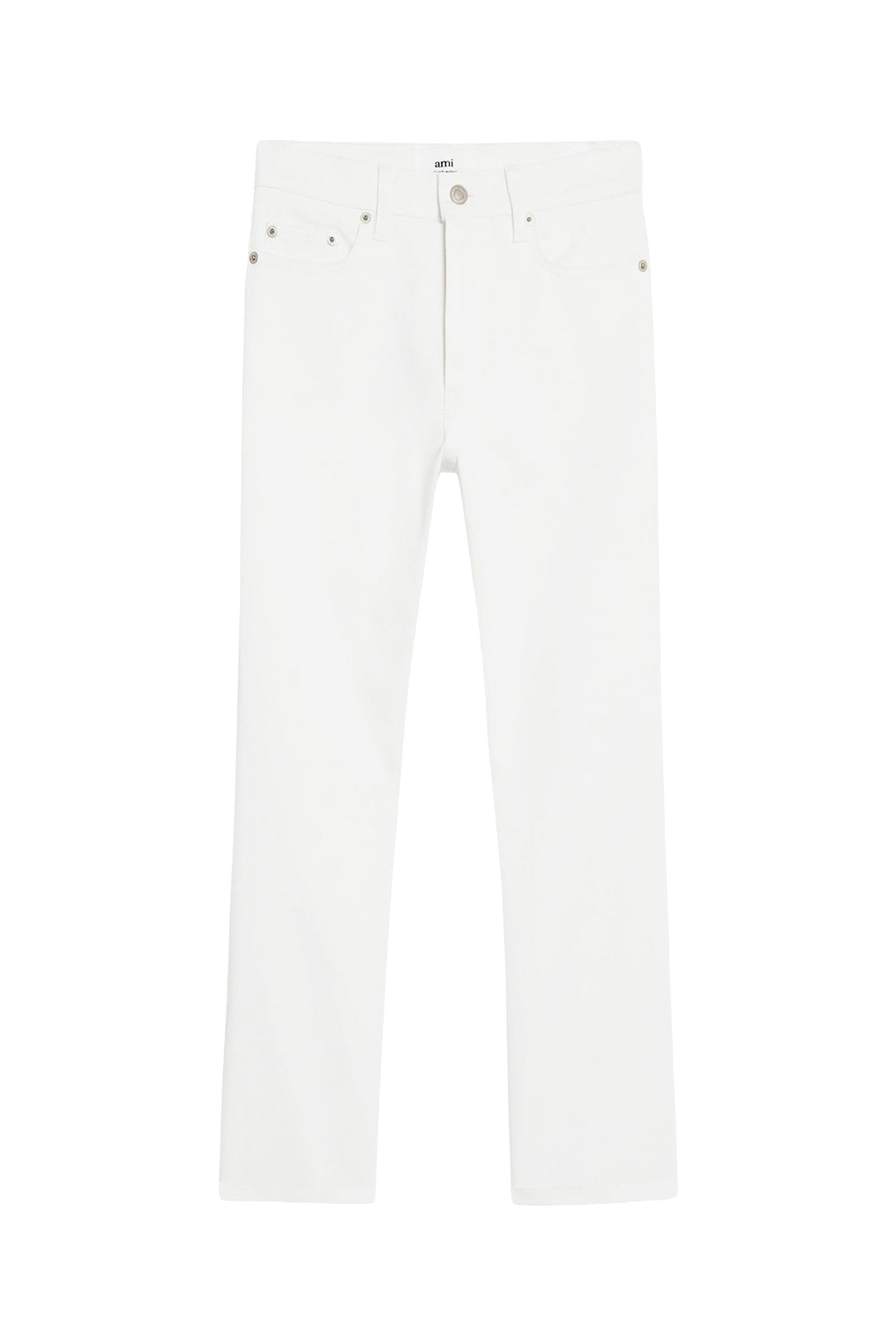 Pantalon slim à poches en denim - Natural White