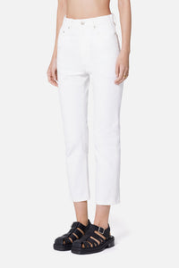 Pantalon slim à poches en denim - Natural White