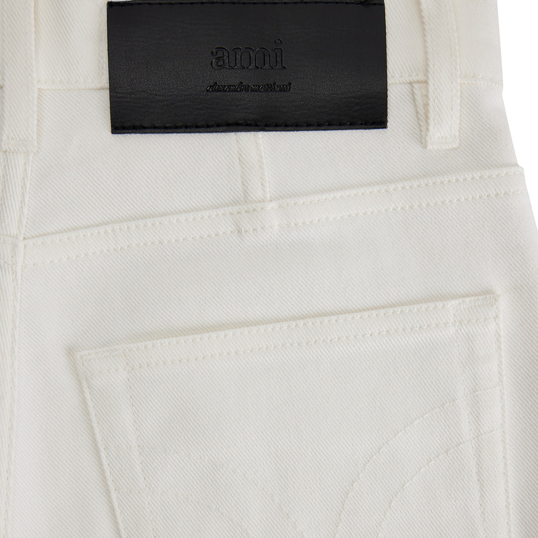 Pantalon slim à poches en denim - Natural White