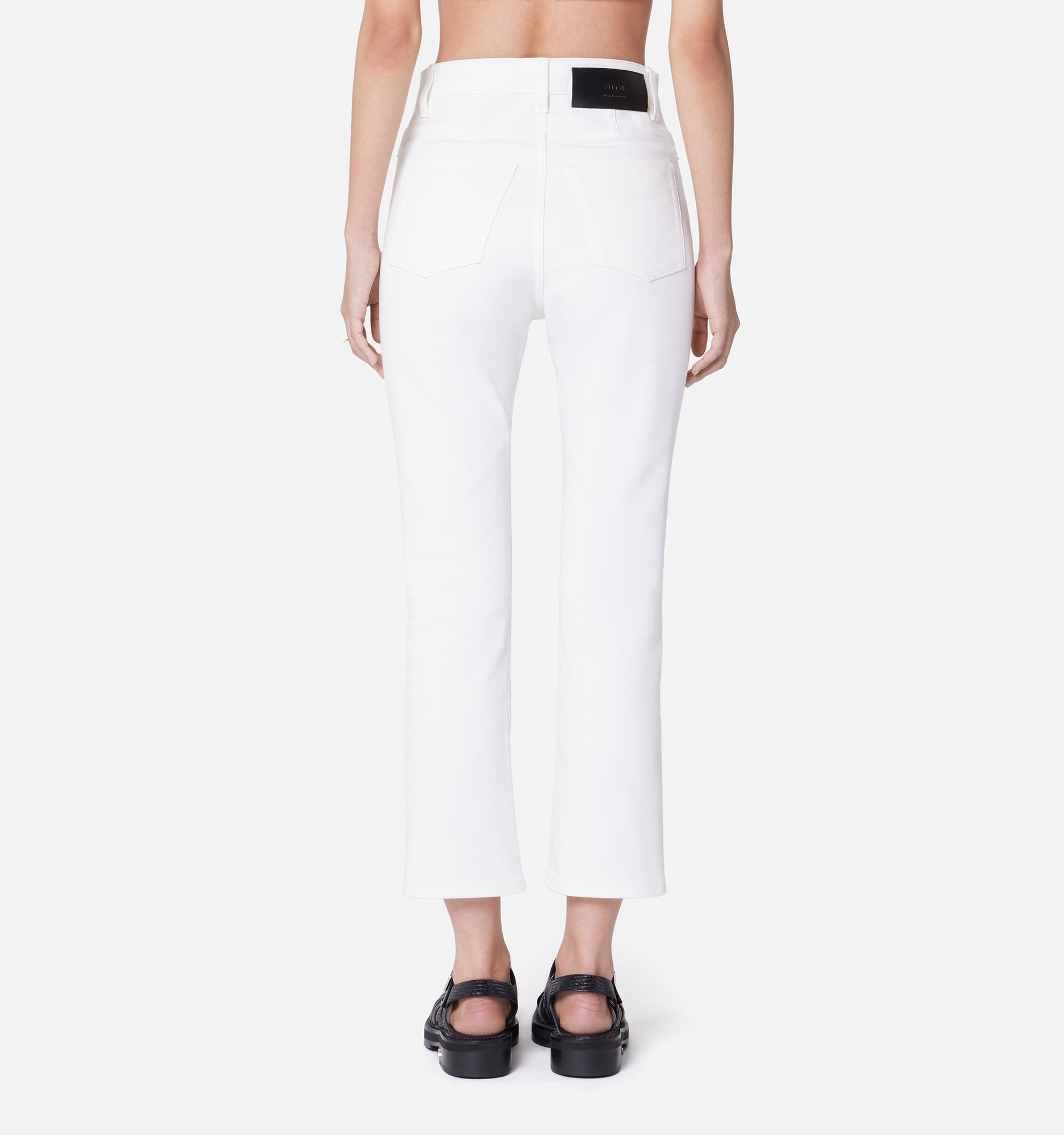 Pantalon slim à poches en denim - Natural White