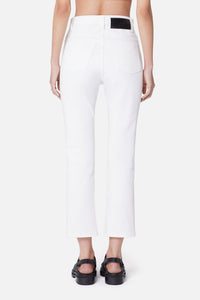Pantalon slim à poches en denim - Natural White