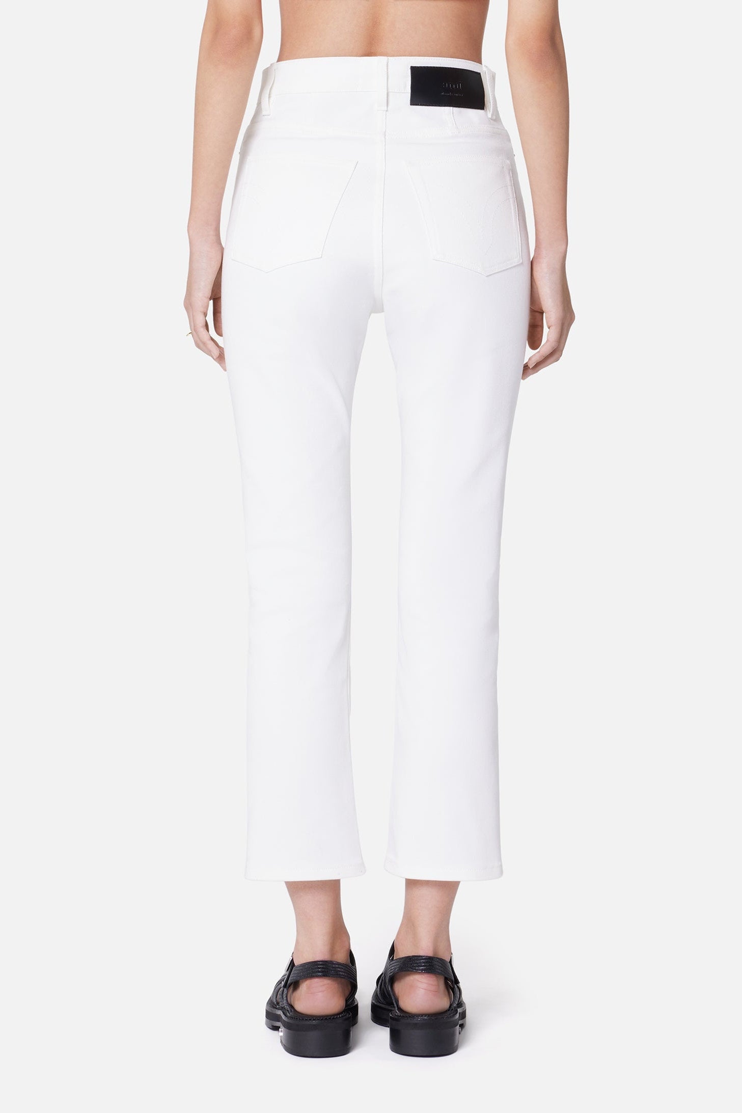 Pantalon slim à poches en denim - Natural White