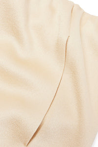 Flared silk blend trousers - Vanilla
