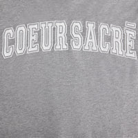 T-shirt court Cœur Sacré brodé - Heather Grey