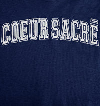 T-shirt court Cœur Sacré brodé - Nautic Blue