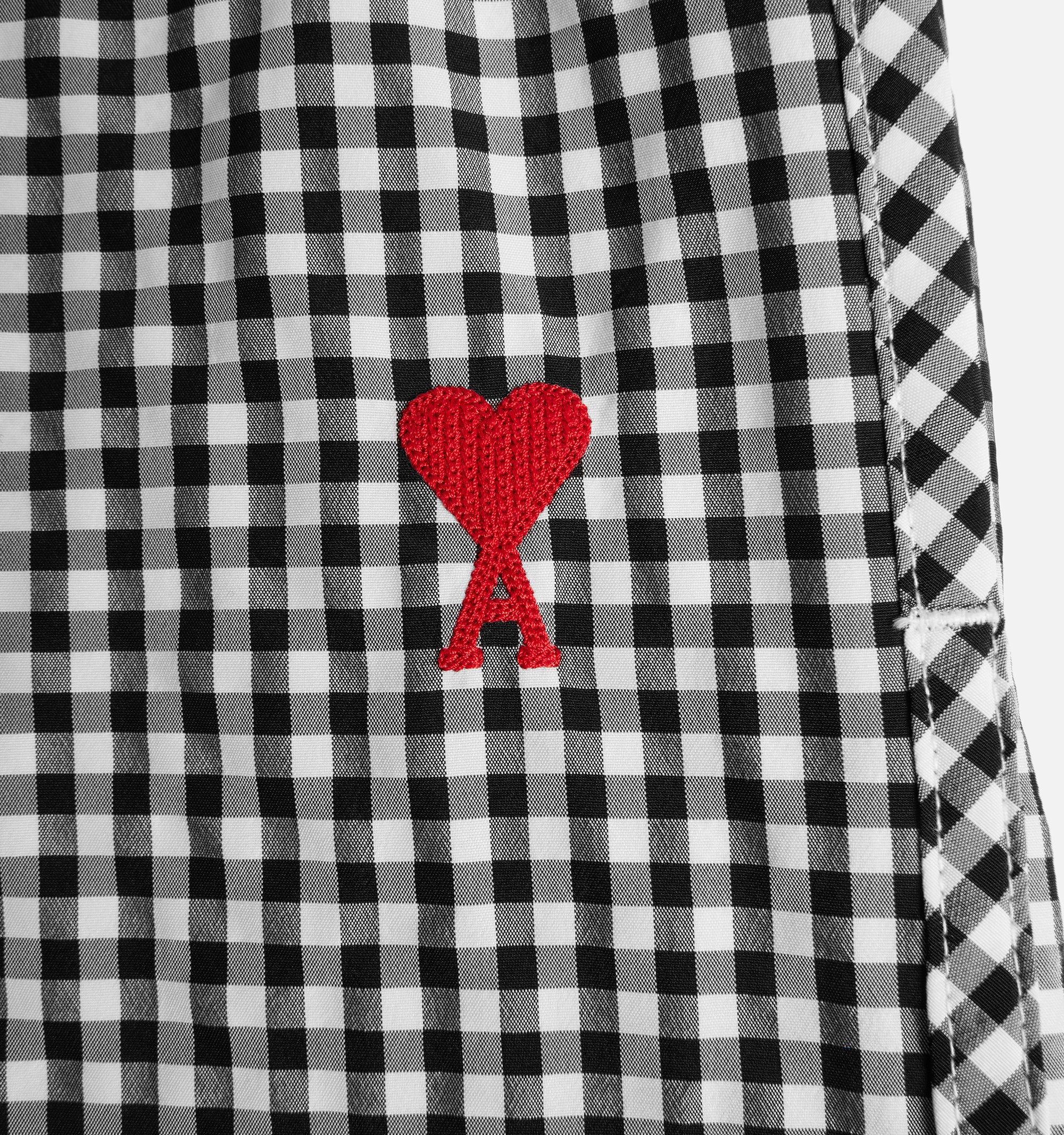 Short de bain Ami de Cœur avec logo - Black & White