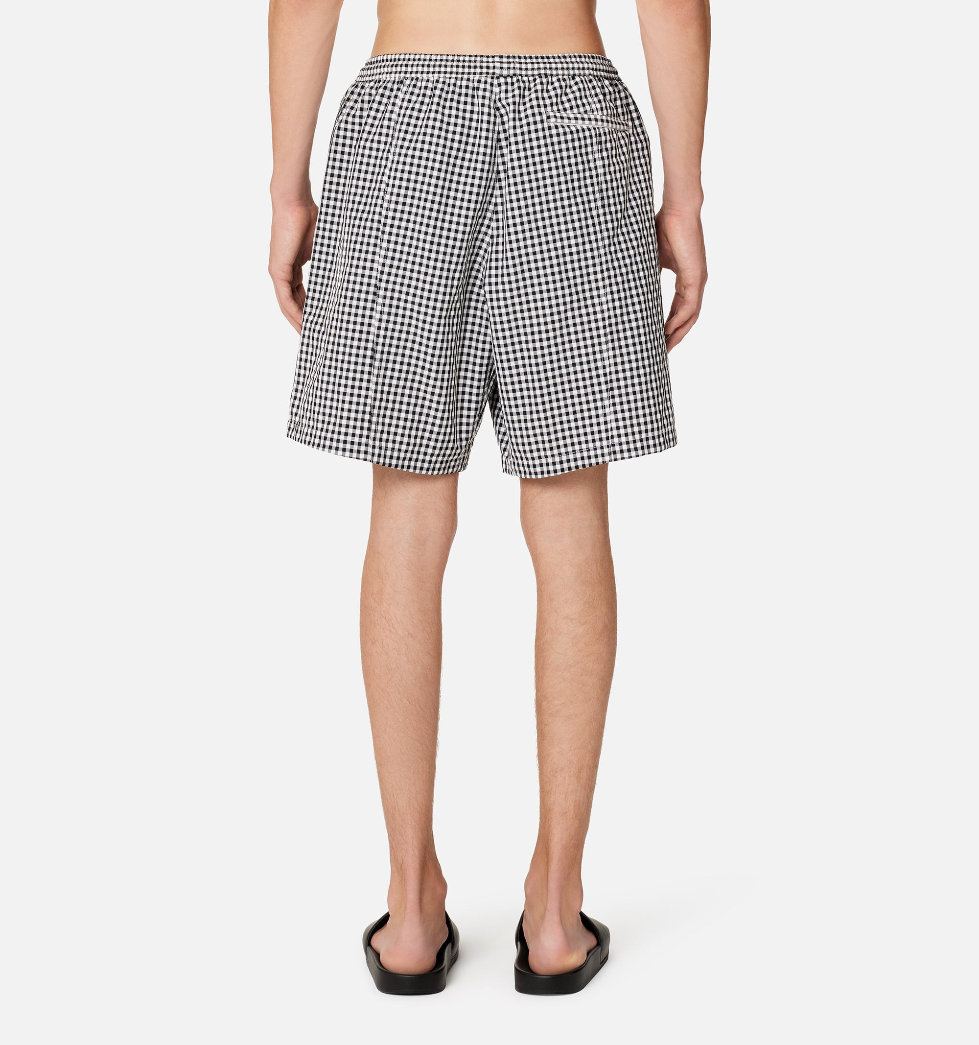 Short de bain Ami de Cœur avec logo - Black & White
