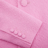 Manteau à coupe droite en laine - Candy Pink