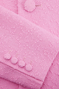 Manteau à coupe droite en laine - Candy Pink