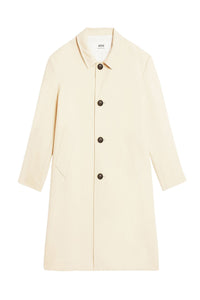 Manteau boutonné en laine - Vanilla