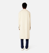 Manteau boutonné en laine - Vanilla