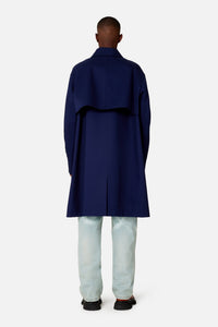 Manteau déperlant à boutons - Nautic Blue